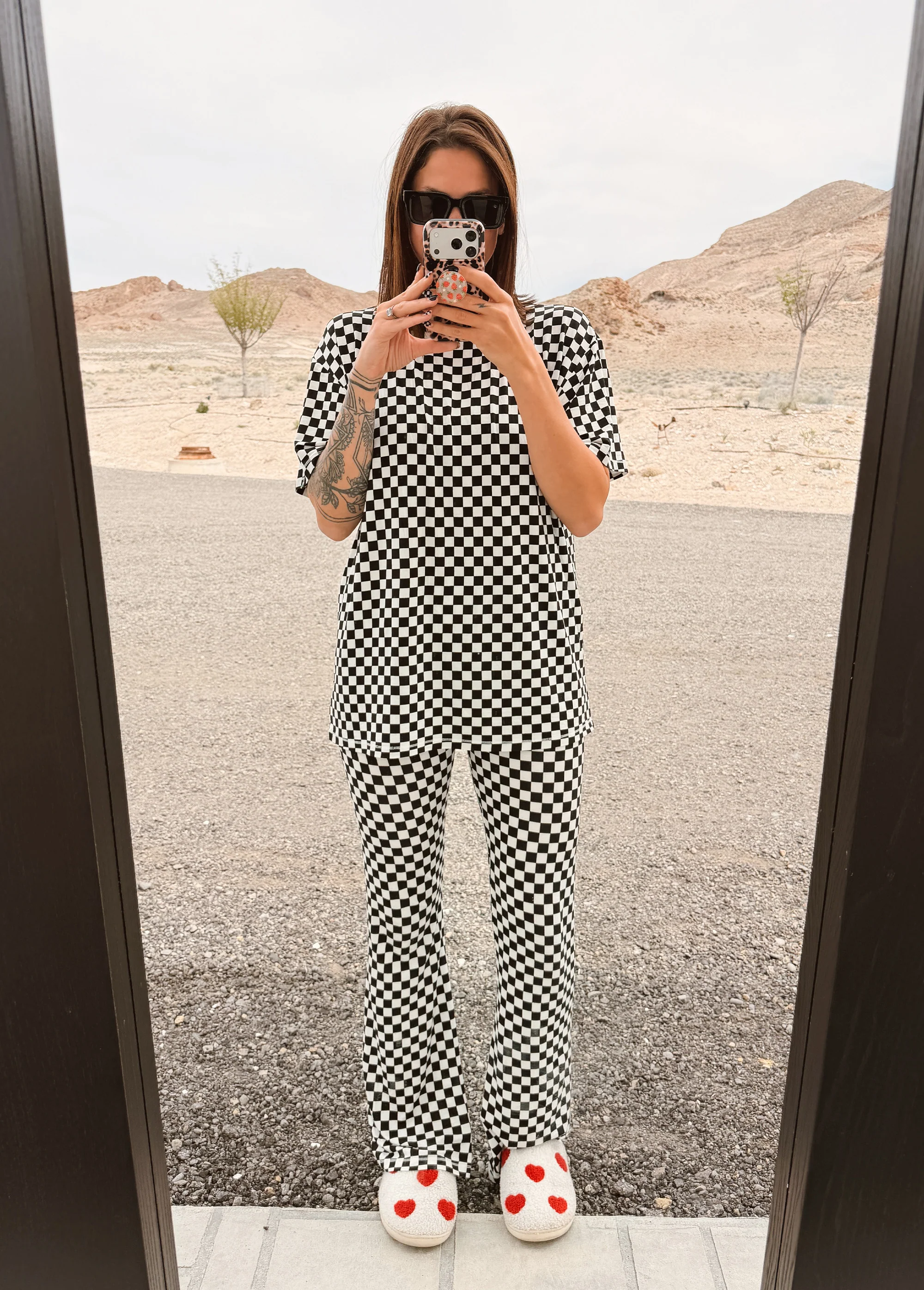 Women's Classic Checker Bamboo Set - Image 3