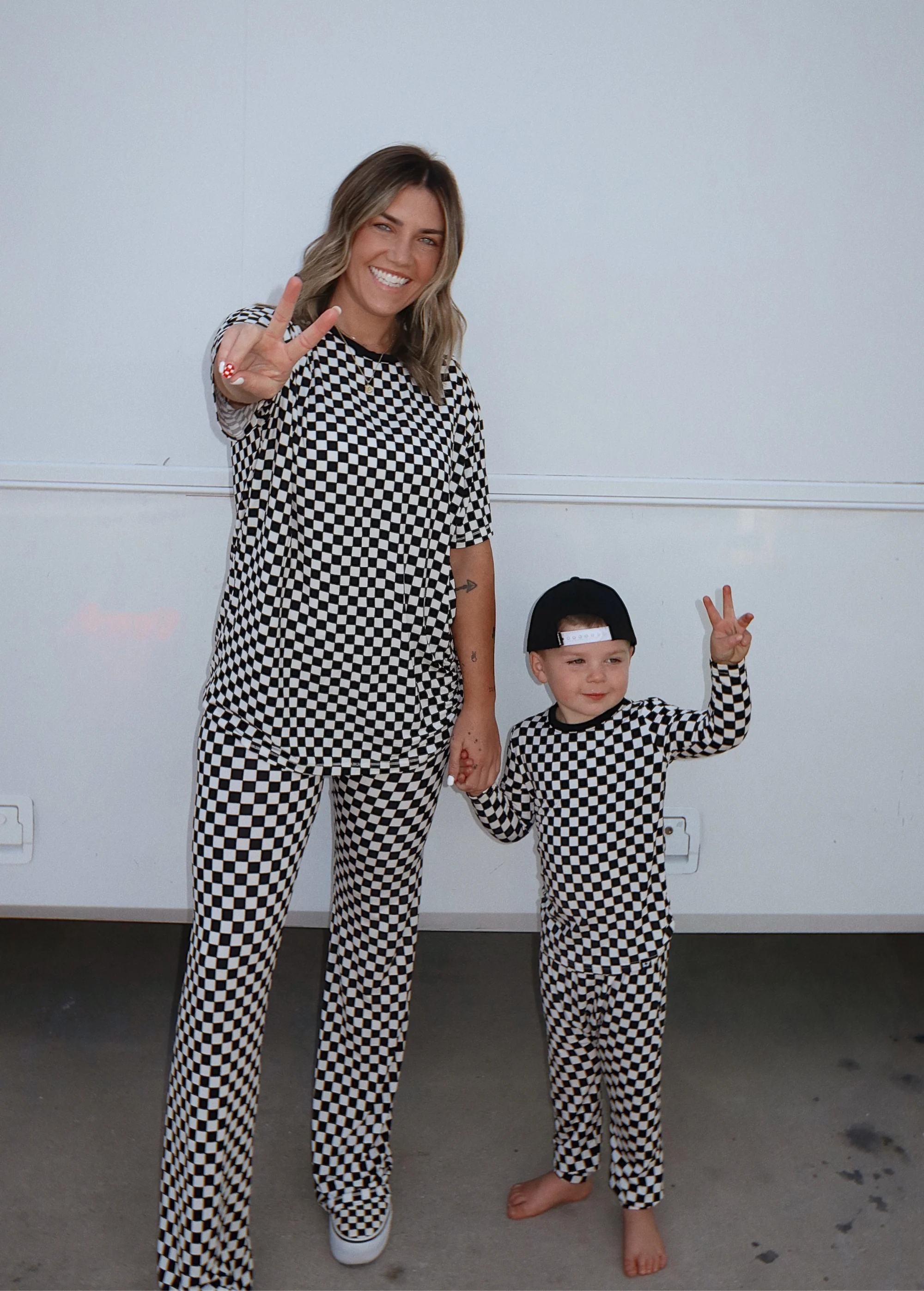Women's Classic Checker Bamboo Set - Image 4