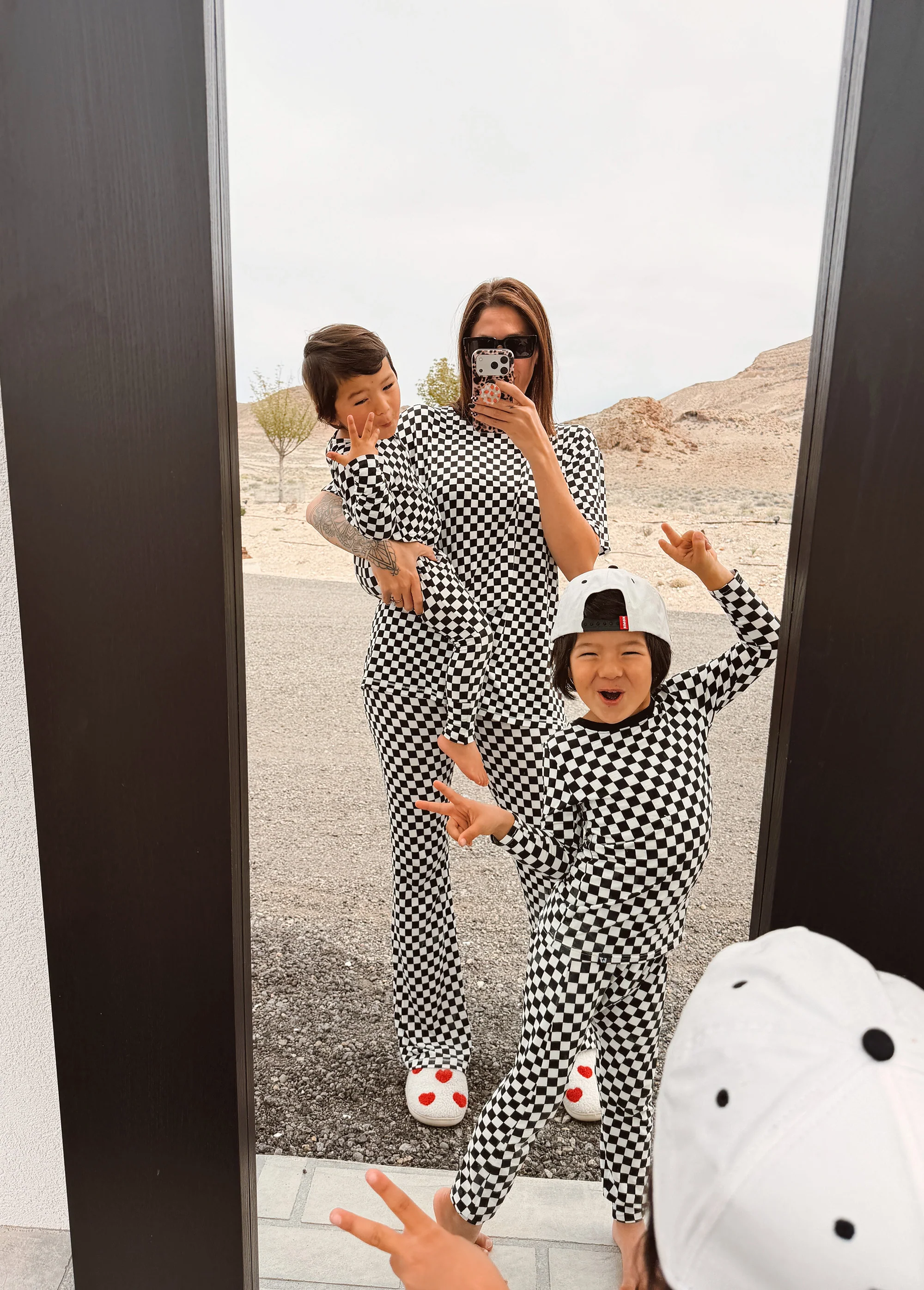 Women's Classic Checker Bamboo Set - Image 5
