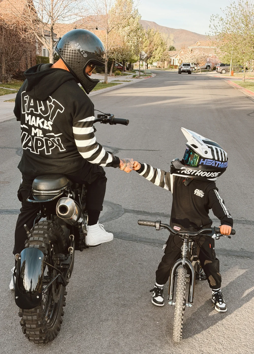 Adult Fast Makes Me Happy Hoodie Black - Image 3