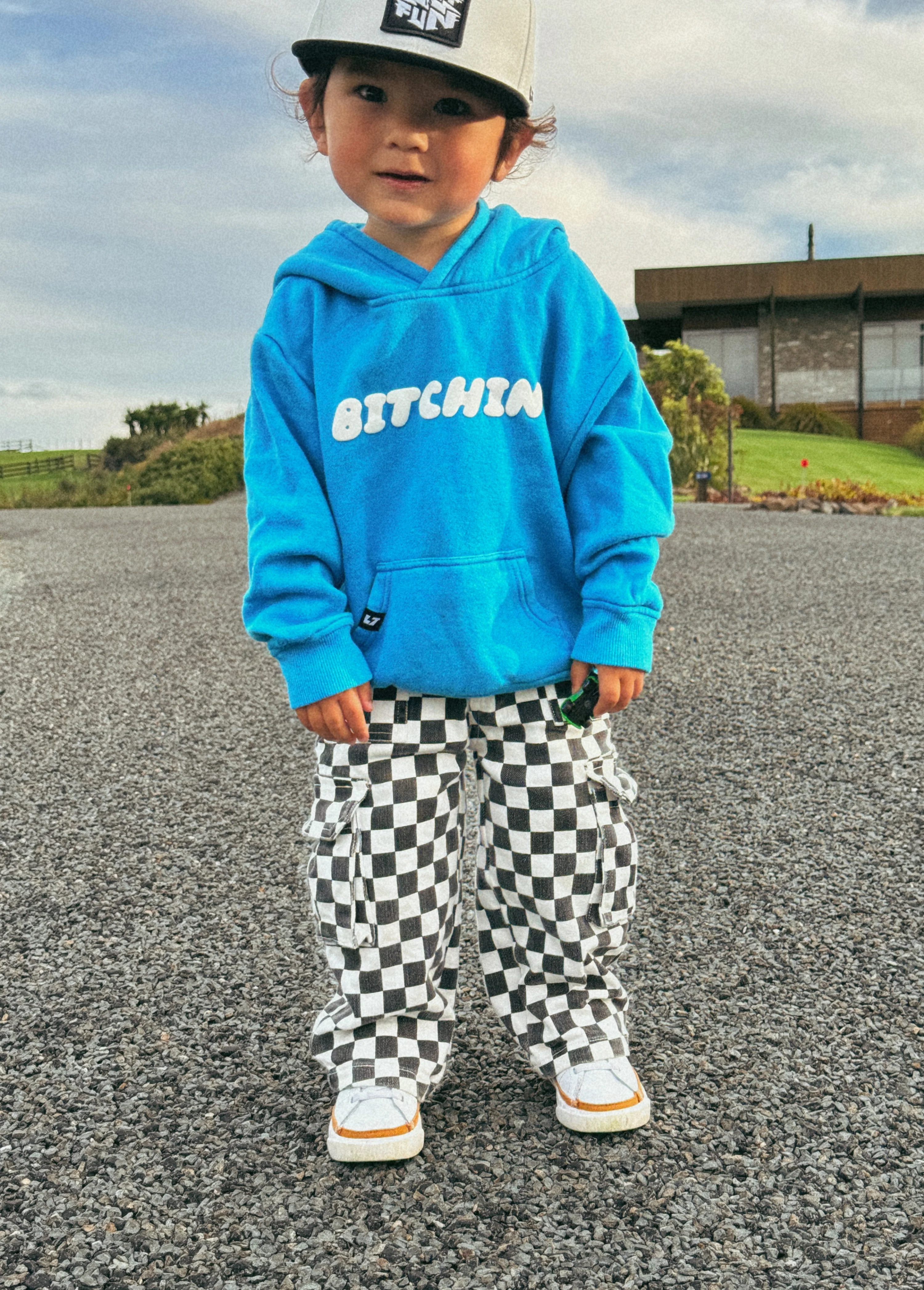 Checkered Baggy Cargo Pants - Image 3
