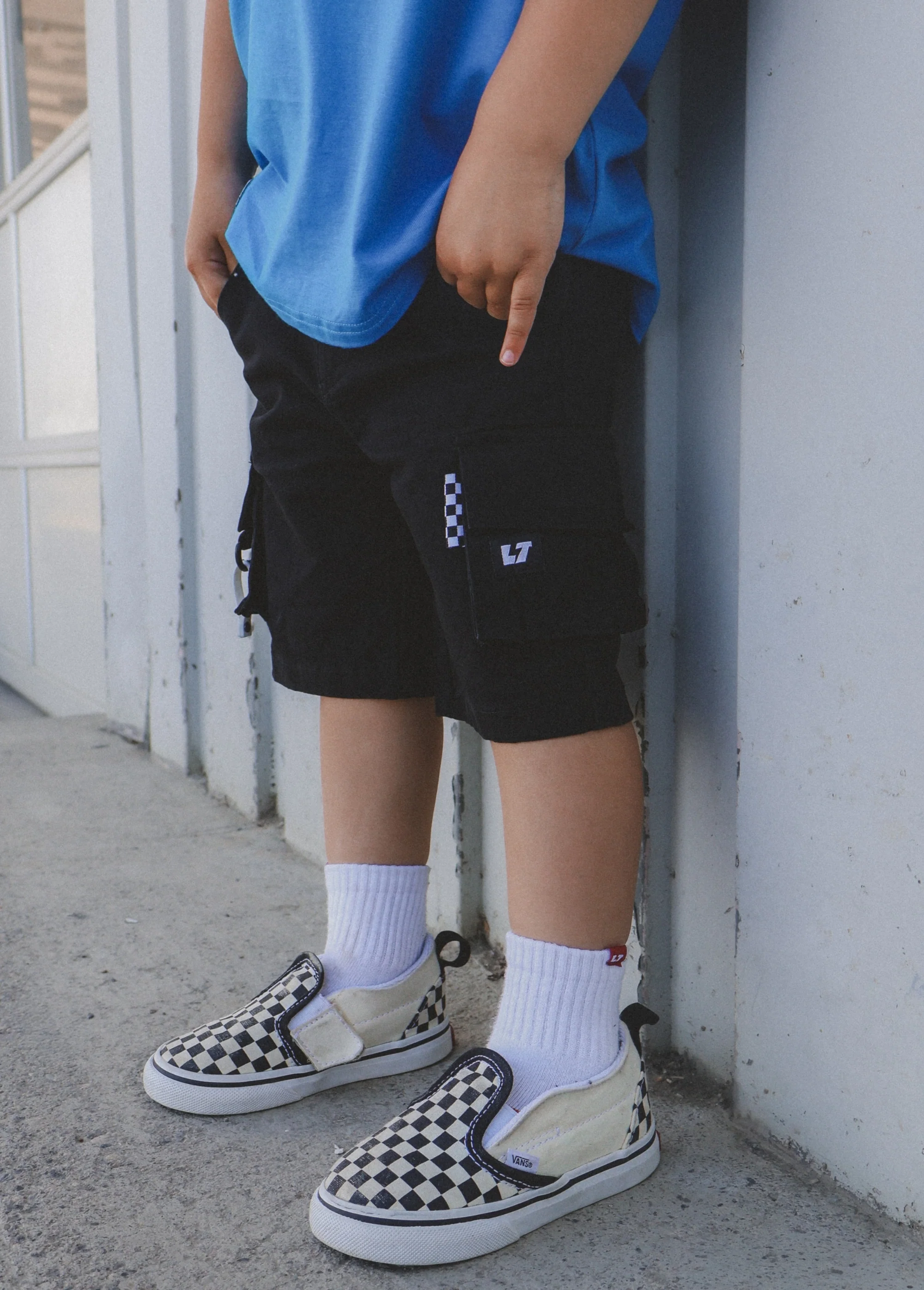 Black Cargo Shorts - Image 4