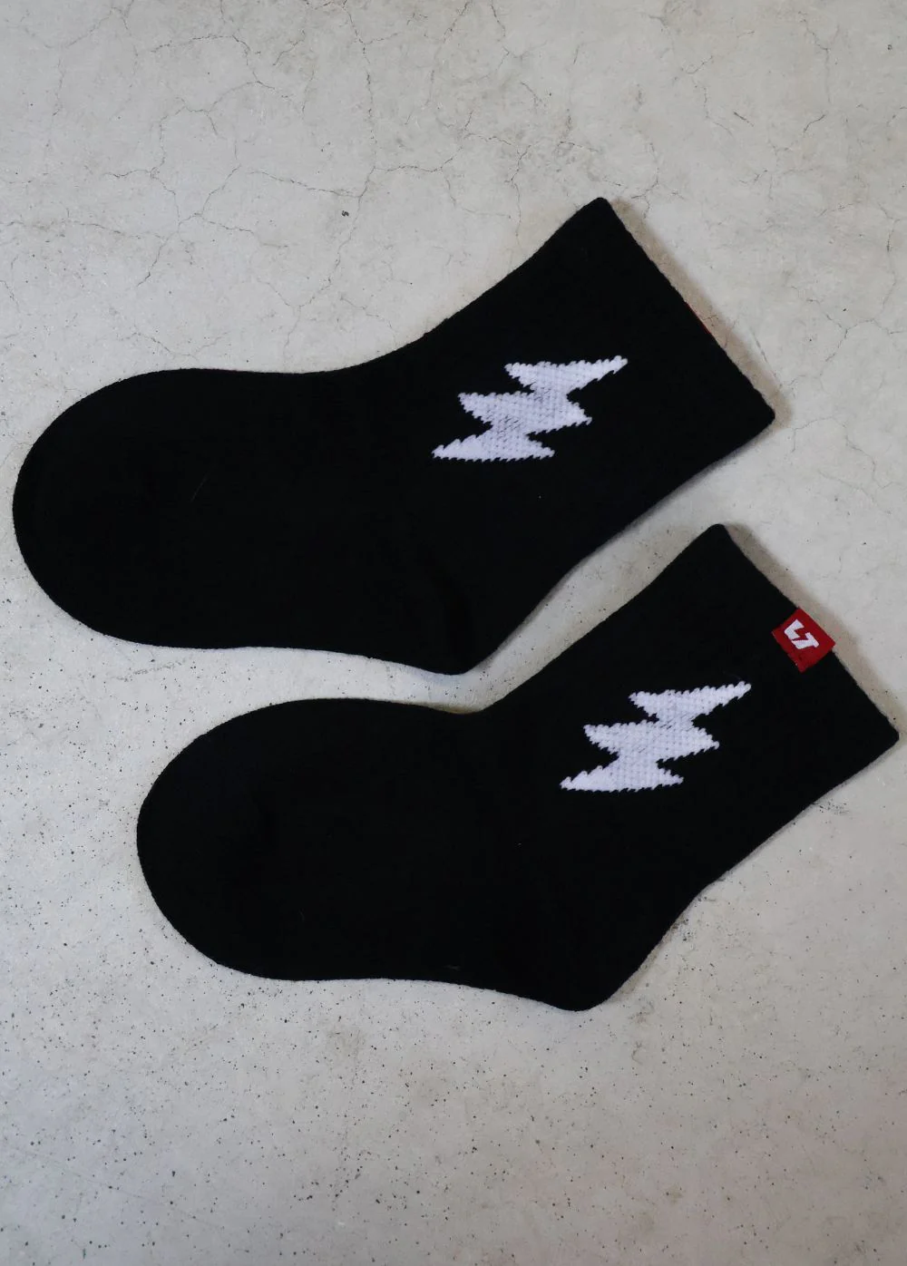 Bolt Crew Socks Black - Image 2