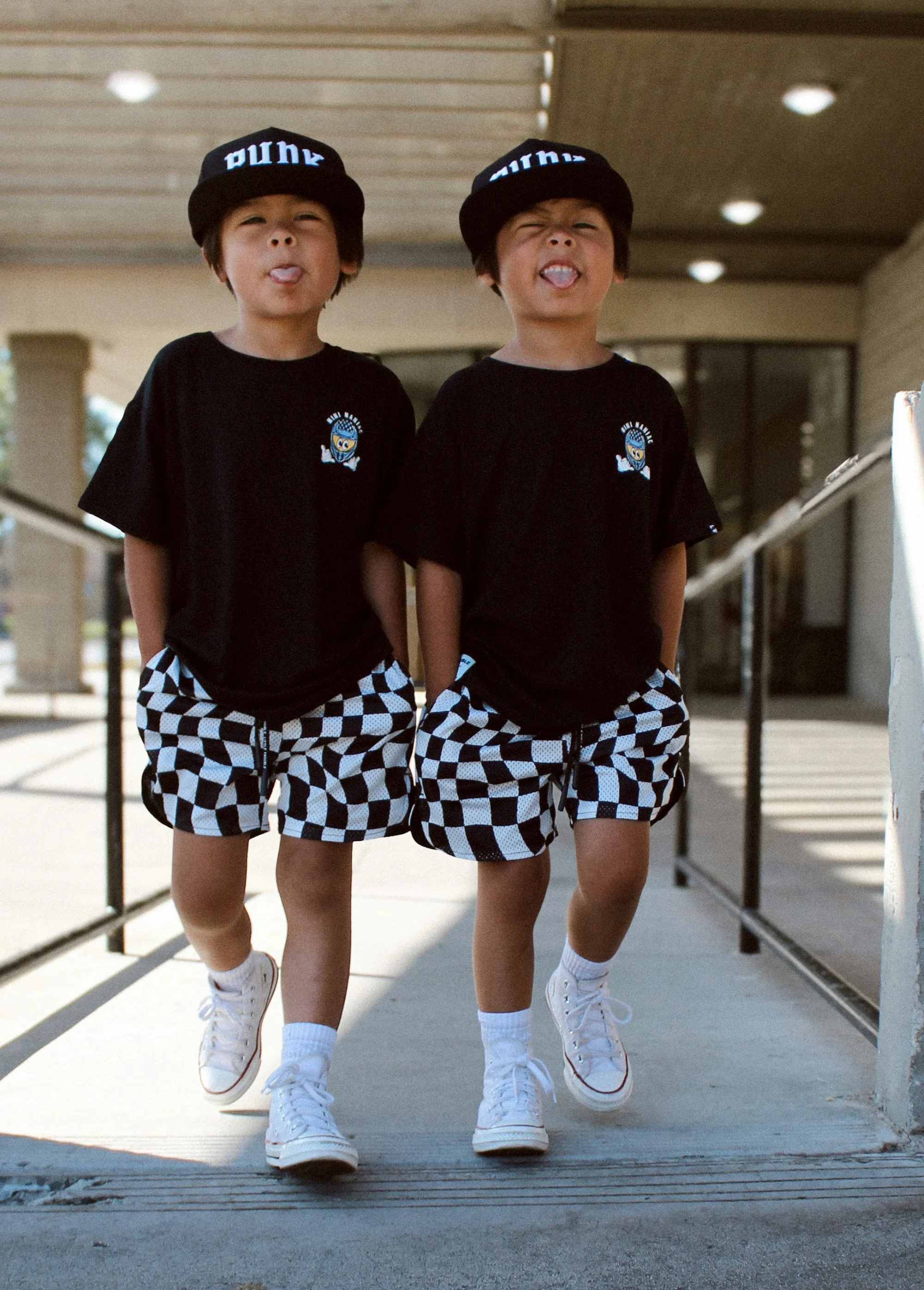 Black Checker Basketball Shorts - Image 4