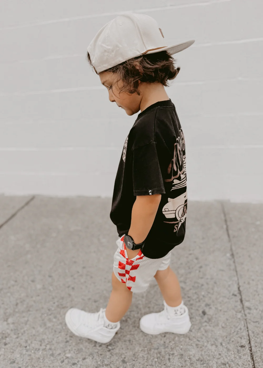 Red Checker Courtside Shorts - Image 3