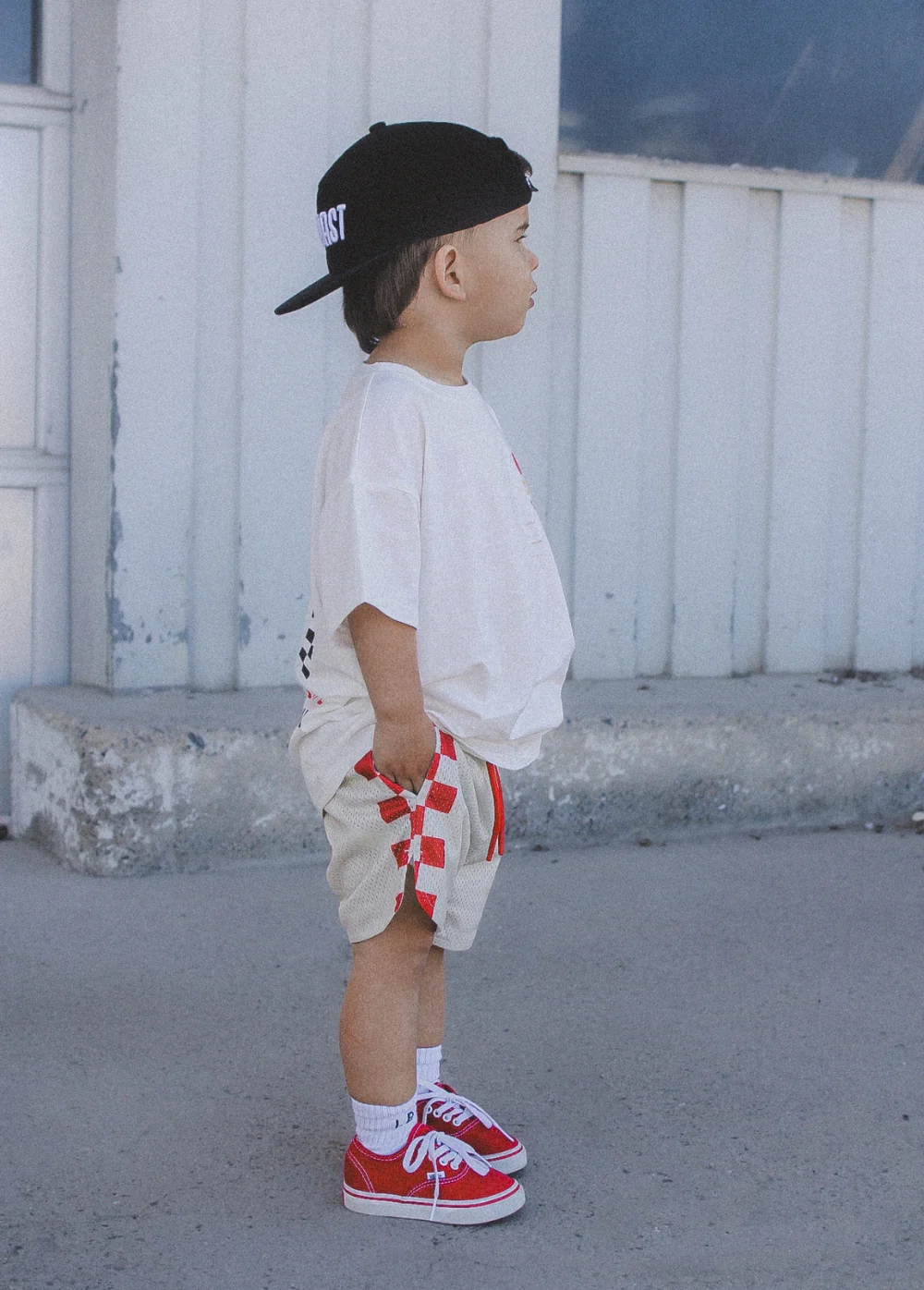 Red Checker Courtside Shorts - Image 6
