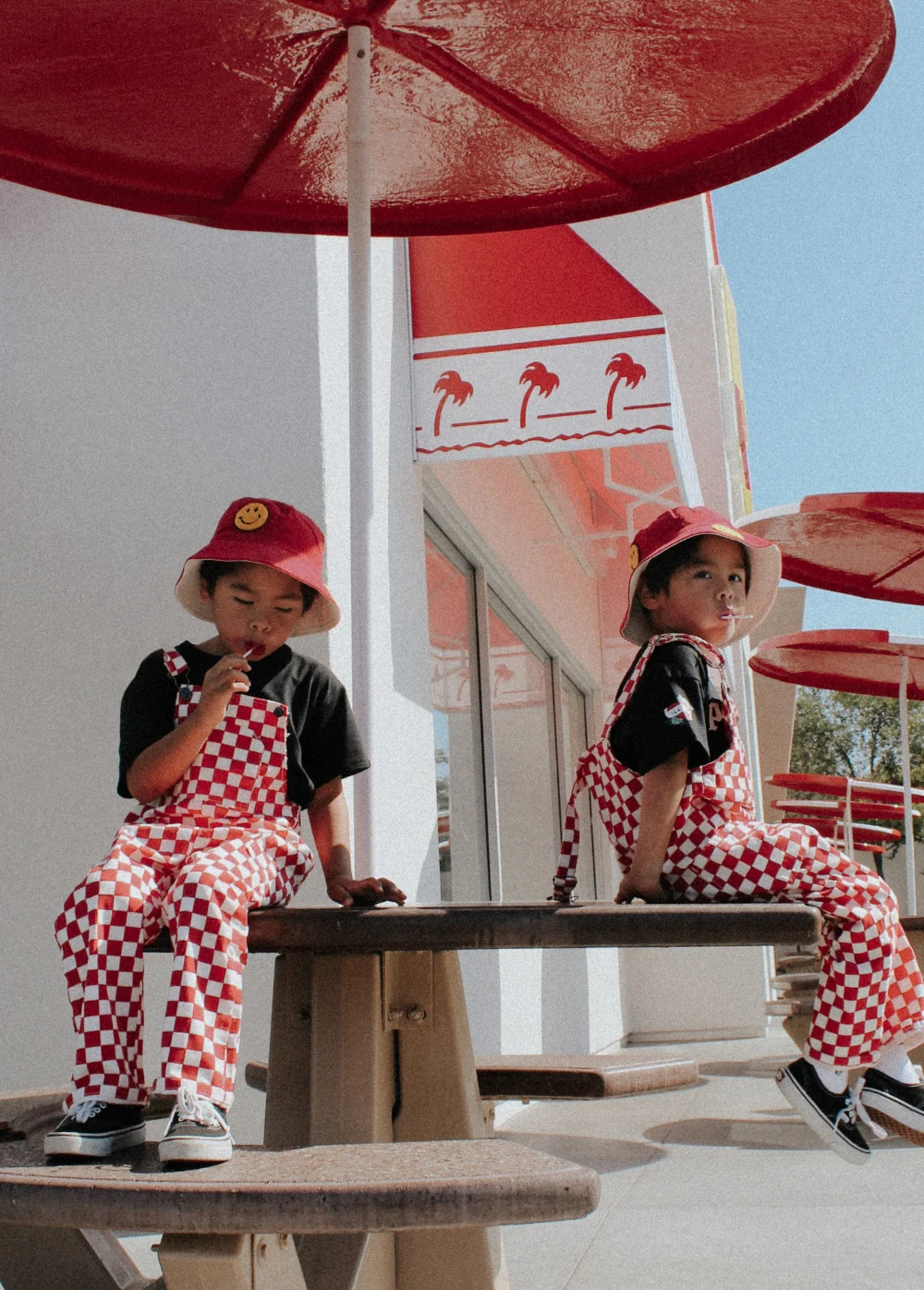Red Checkered Overalls - Image 6