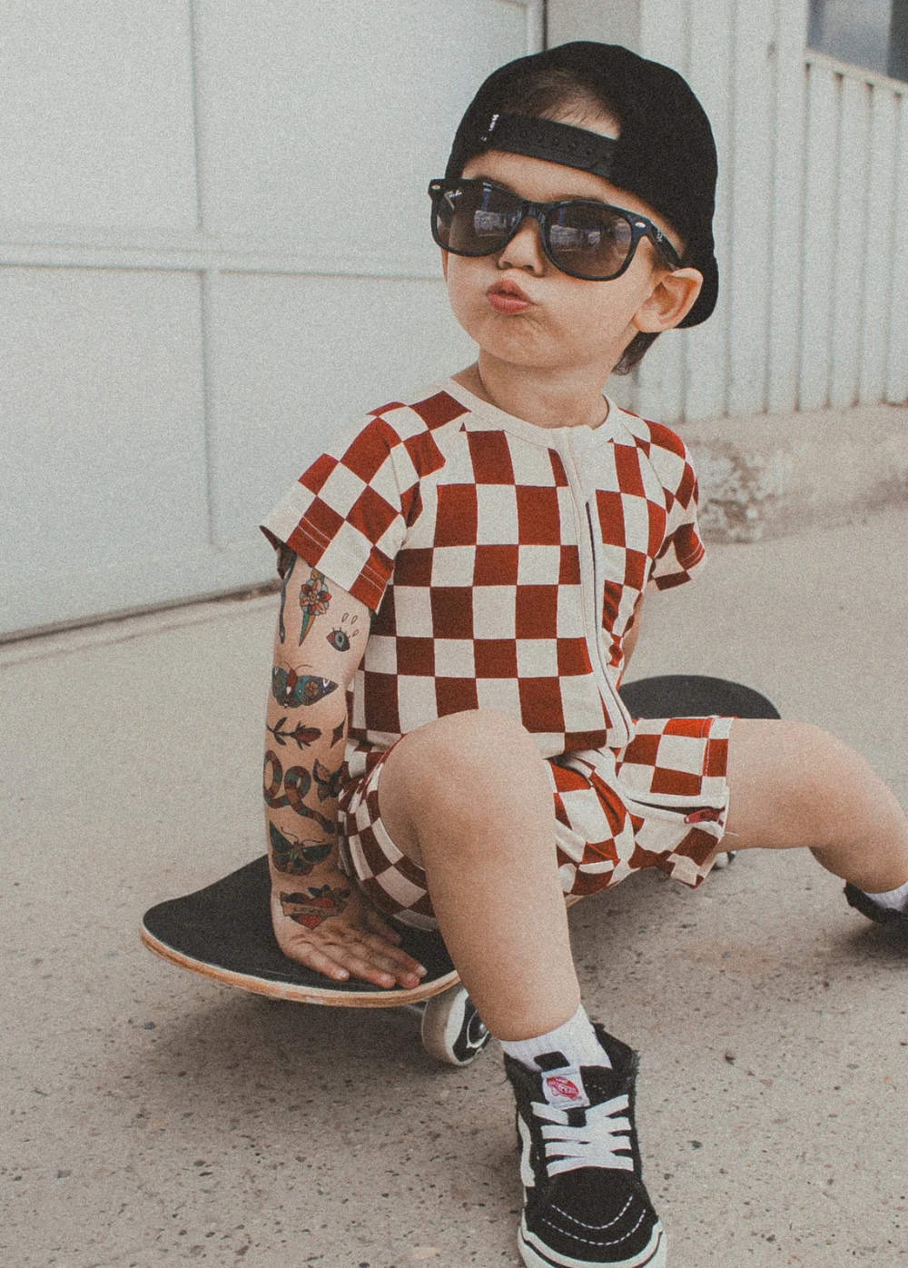 Checker Shorties Red - Image 3