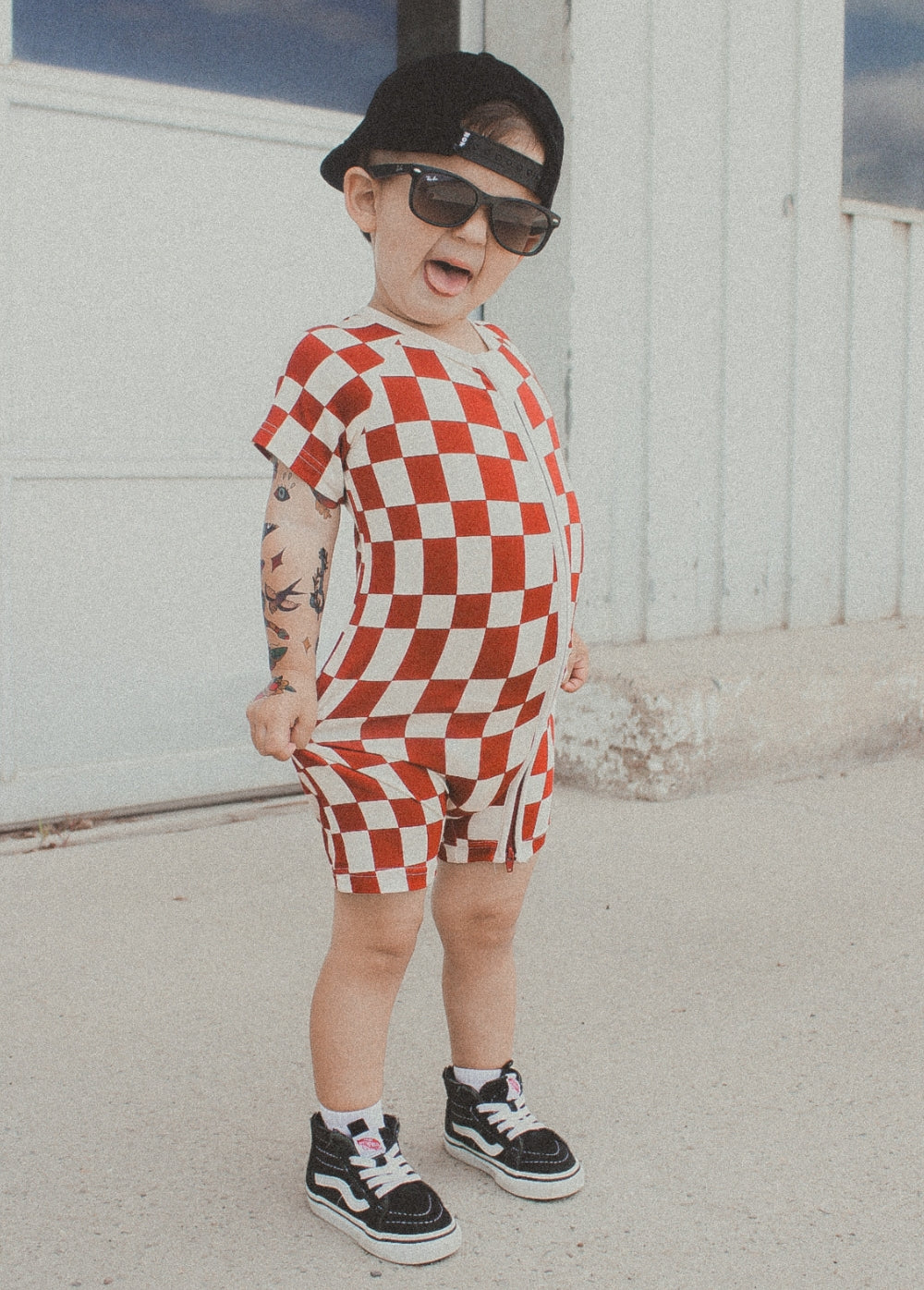 Checker Shorties Red - Image 4