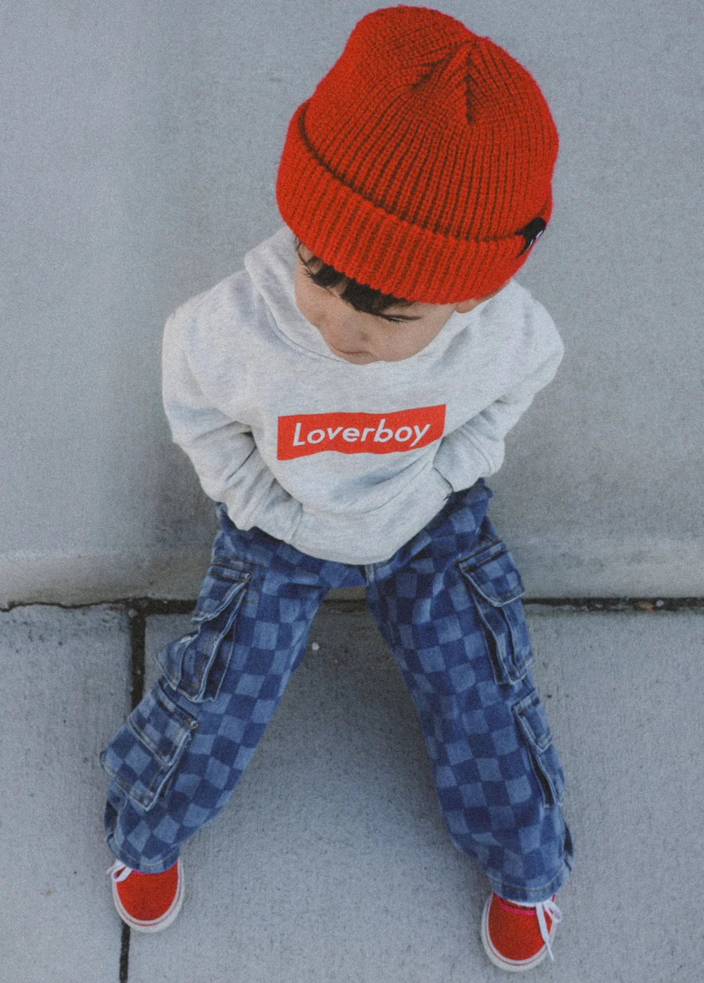 Checkered Baggy Blue Jeans - Image 6