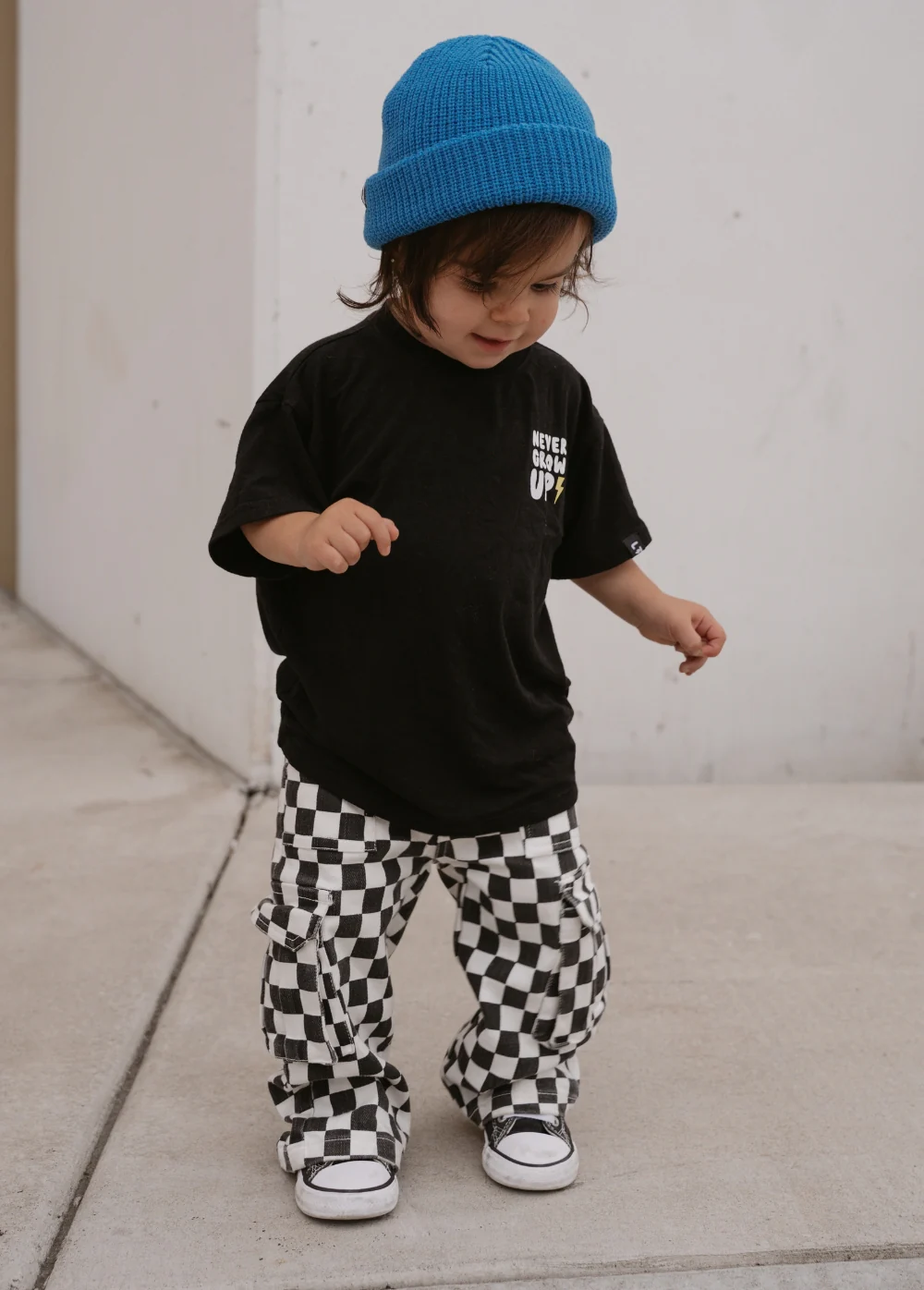 Checkered Baggy Cargo Pants - Image 4