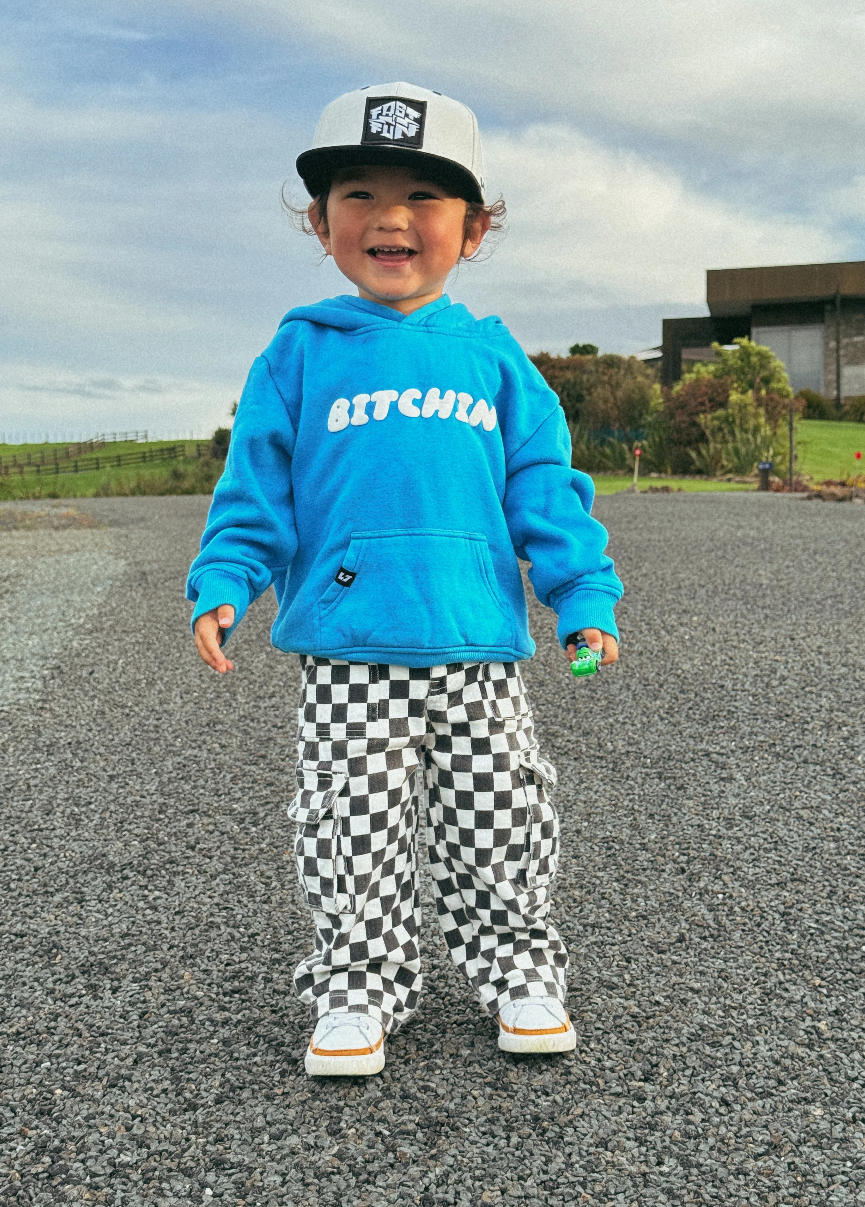 Checkered Baggy Cargo Pants - Image 7