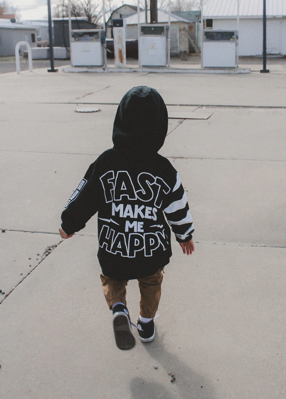 Fast Makes Me Happy Hoodie Black - Image 6