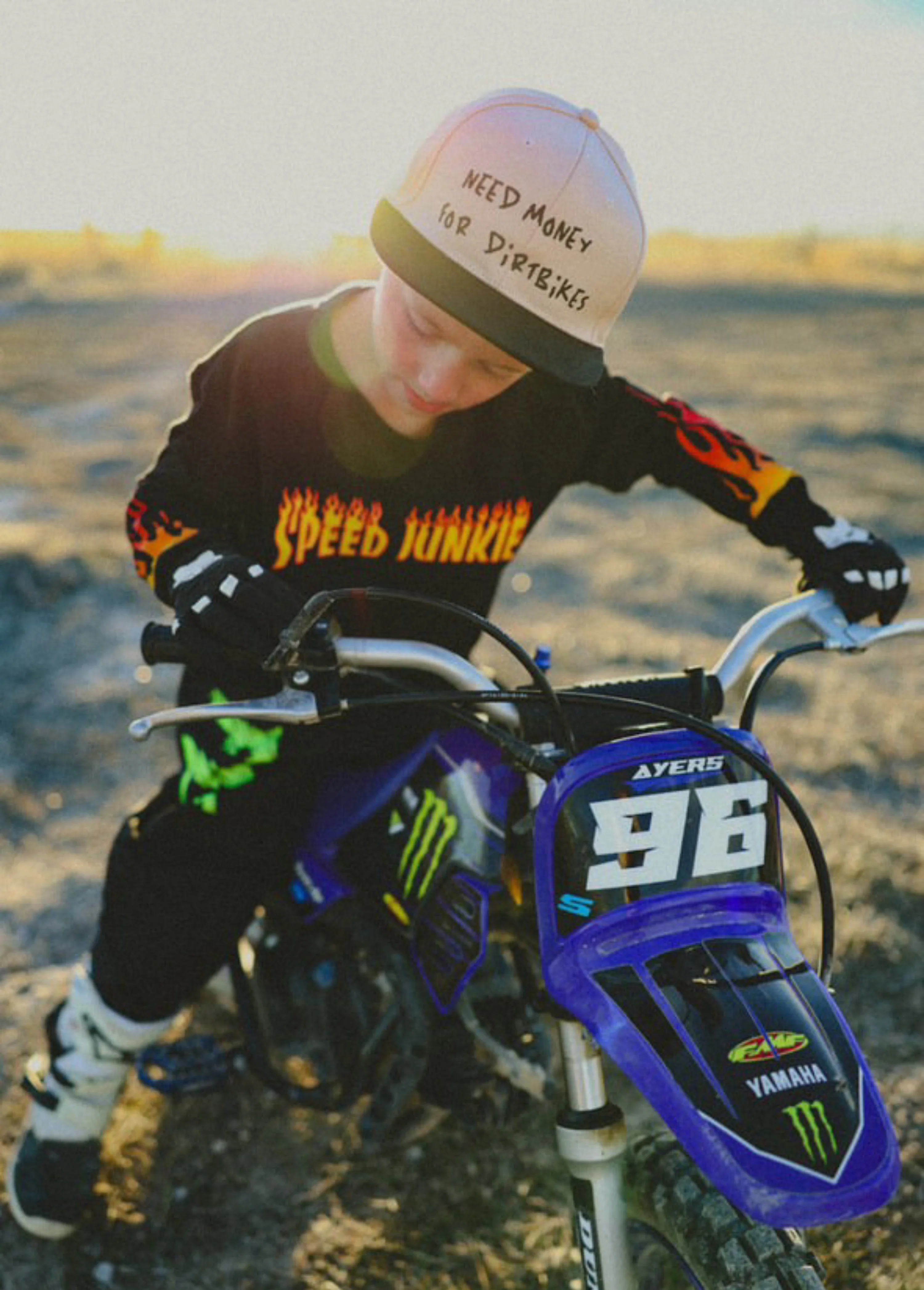 Need $ For Dirt Bikes Snapback Tan - Image 3