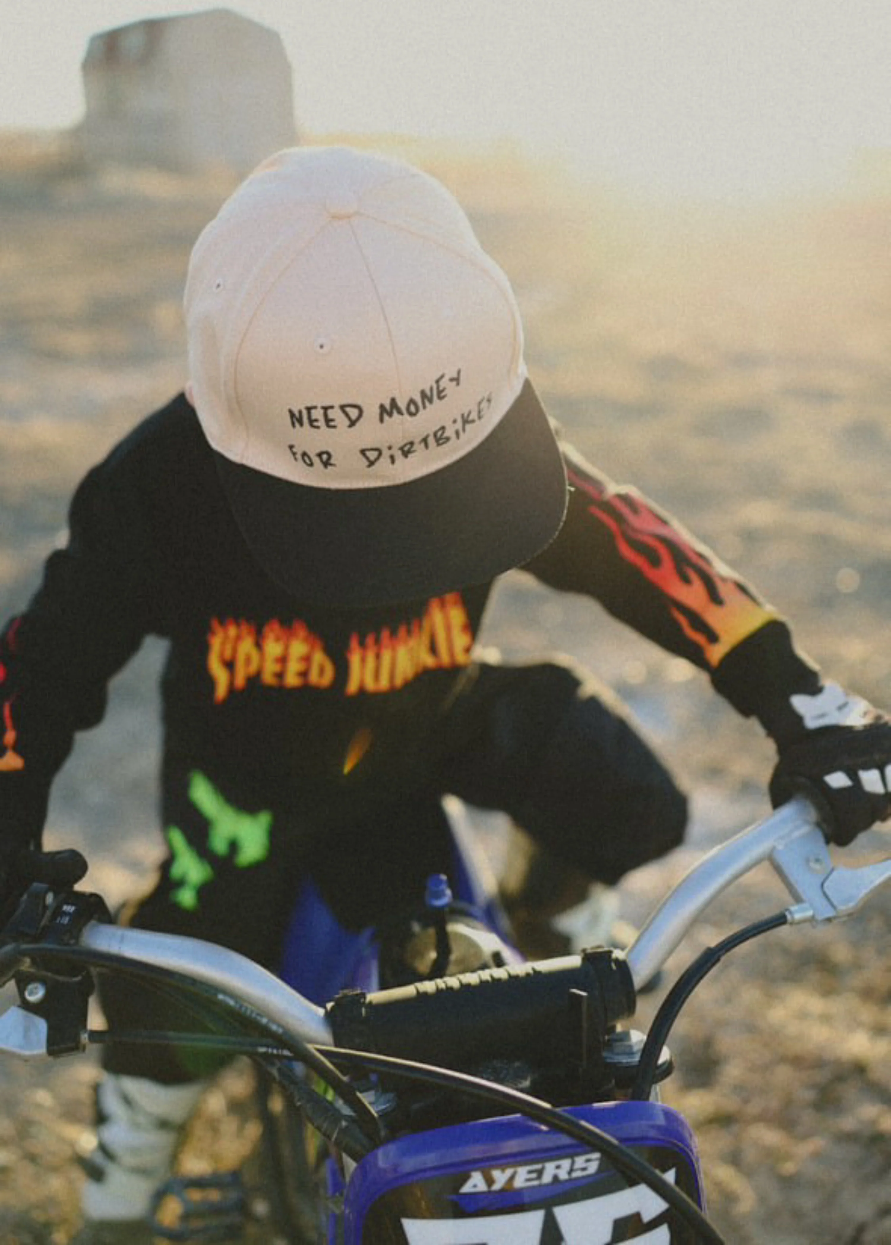 Need $ For Dirt Bikes Snapback Tan - Image 4