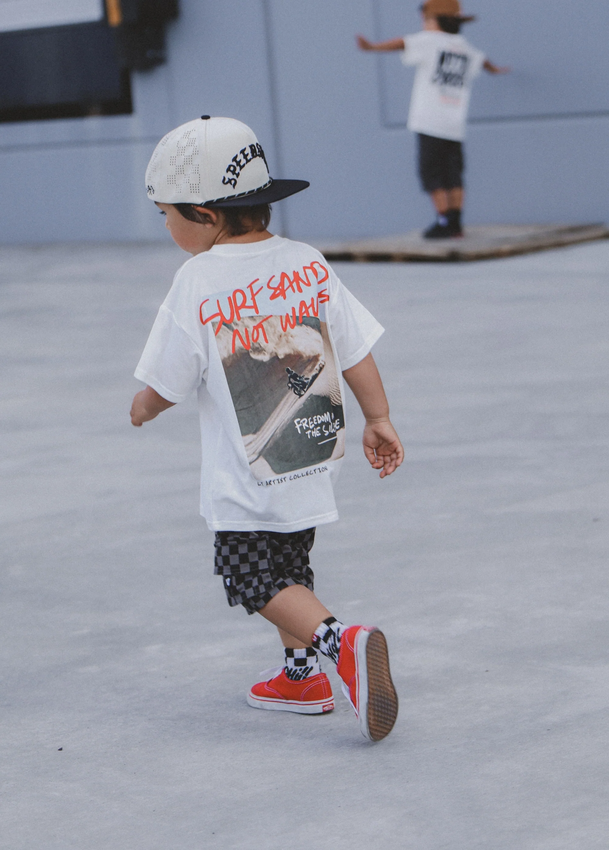 Grey Checker Cargo Shorts - Image 6