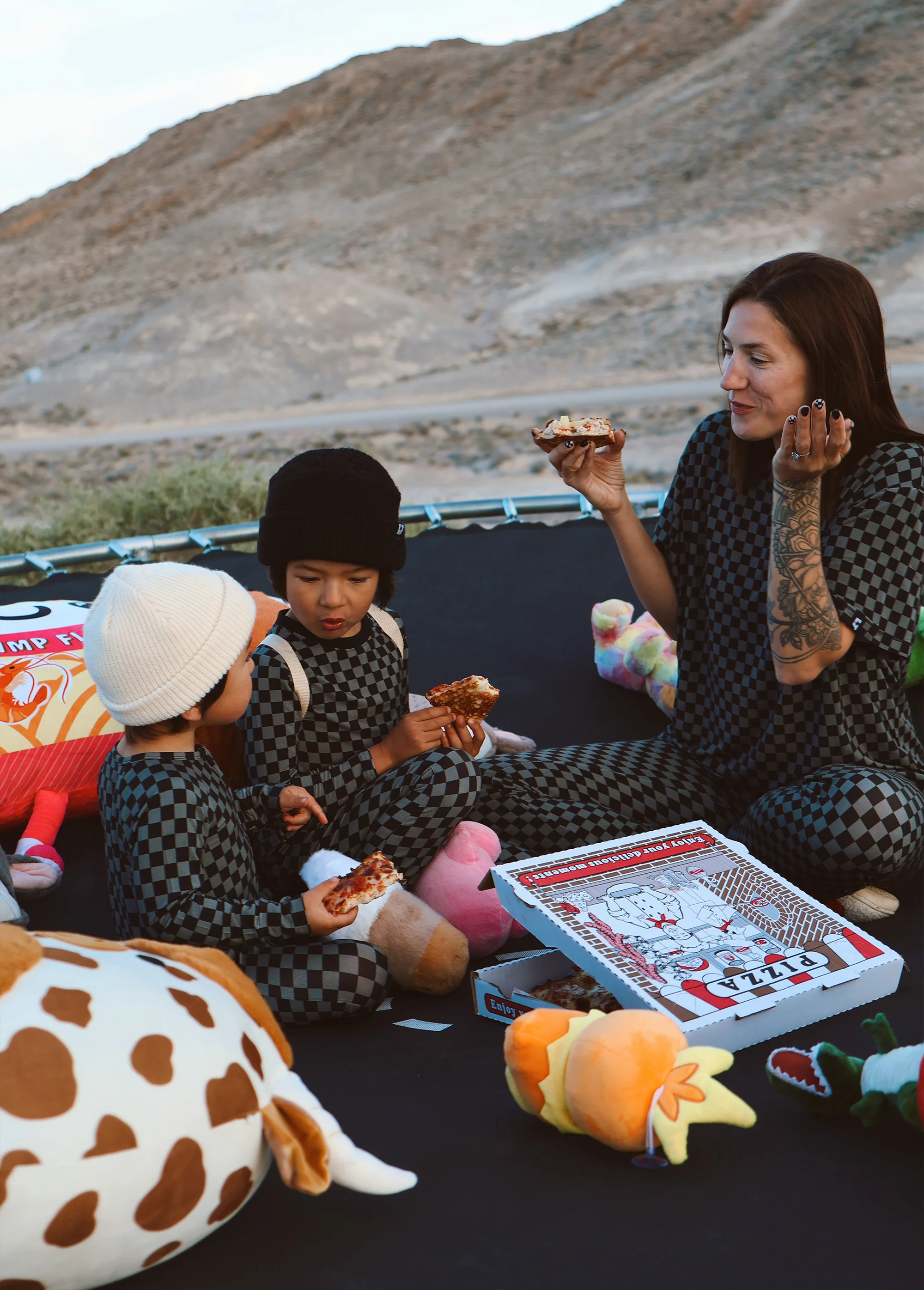 Grey Checkered Bamboo Jammies - Image 4