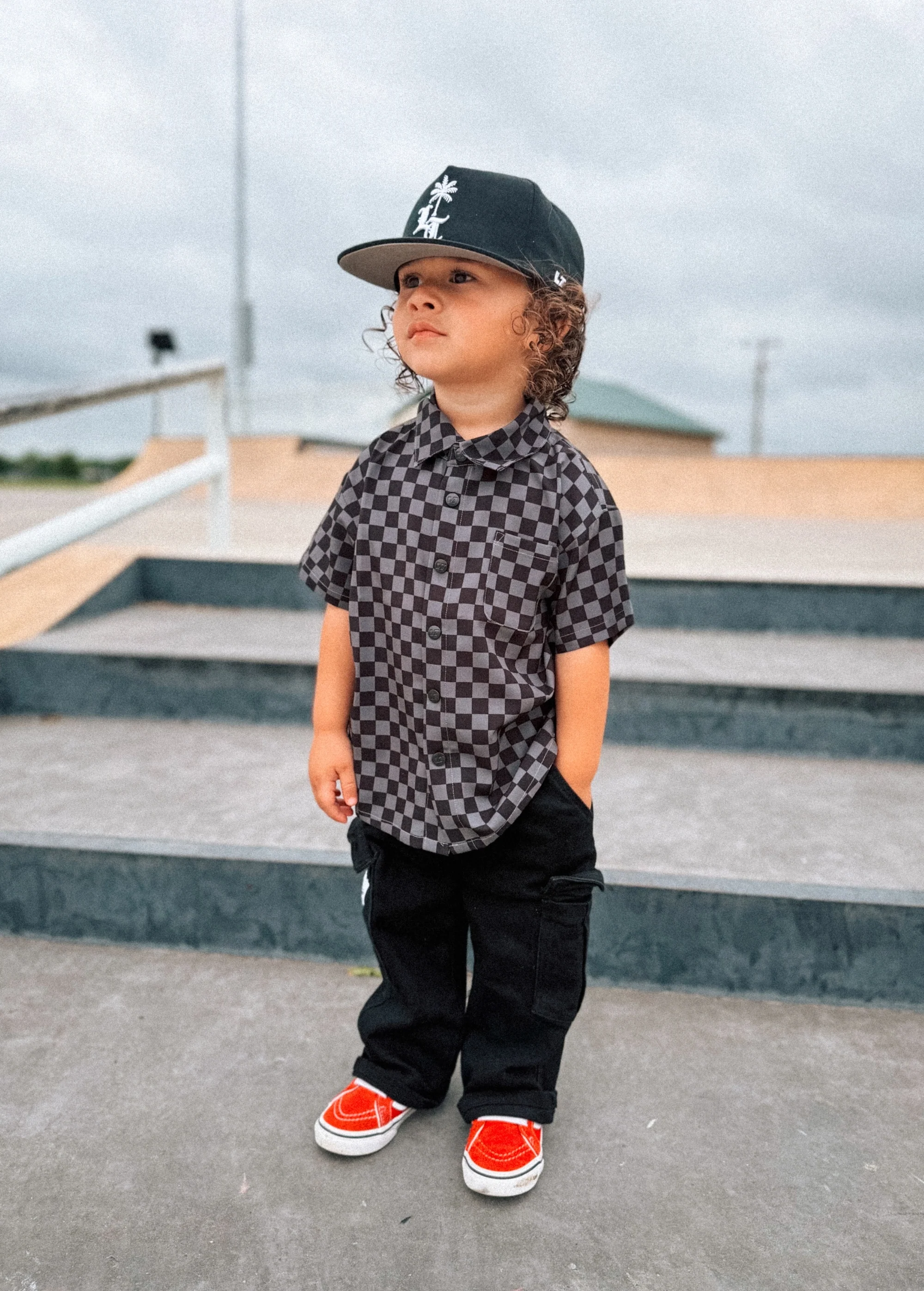 Grey Checkered Button-Up - Image 6