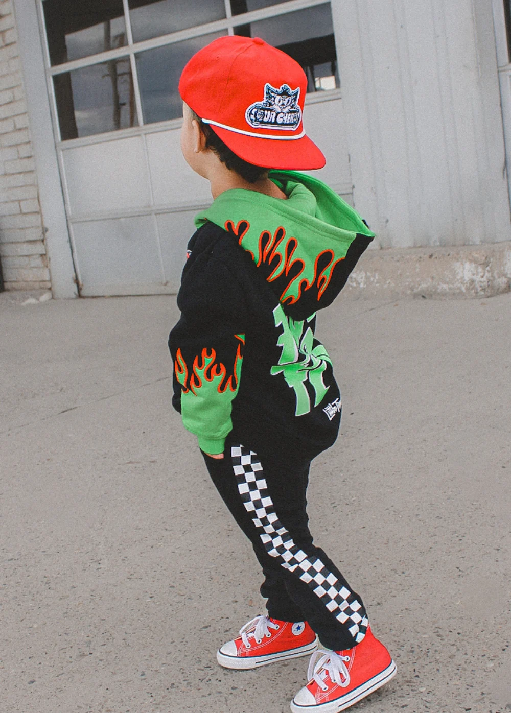 Fuel The Fun Green Flame Hoodie - Image 10