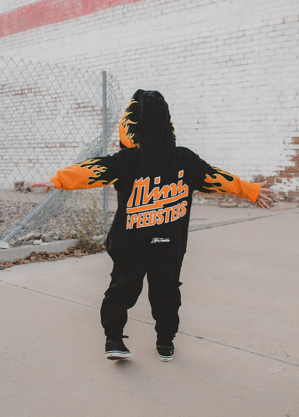 Mini Speedster Orange Flame Hoodie - Image 2