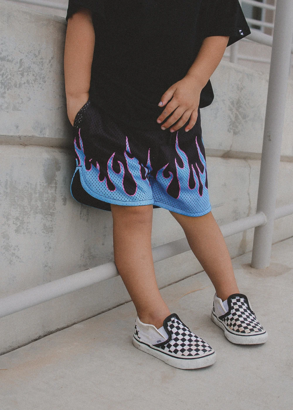 Heater Flame Shorts Blue - Image 4