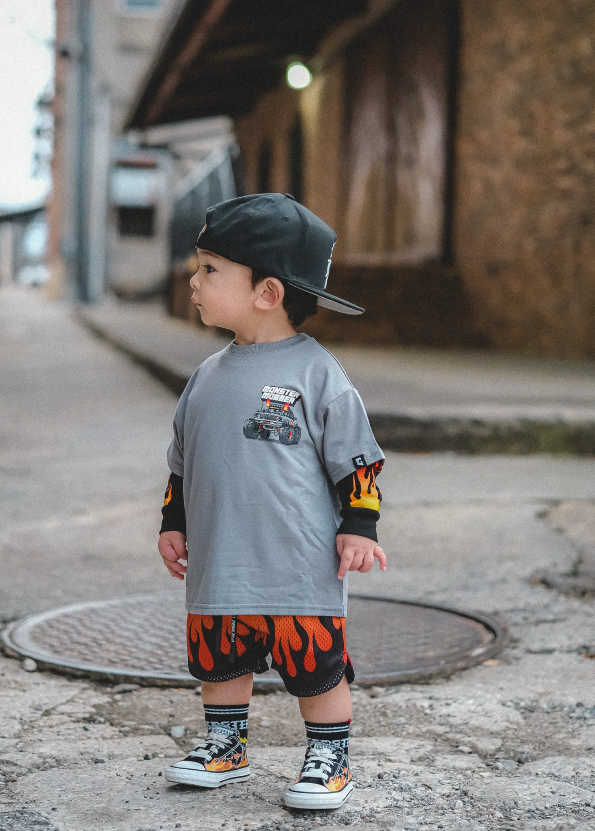 Heater Flame Shorts Orange - Image 3