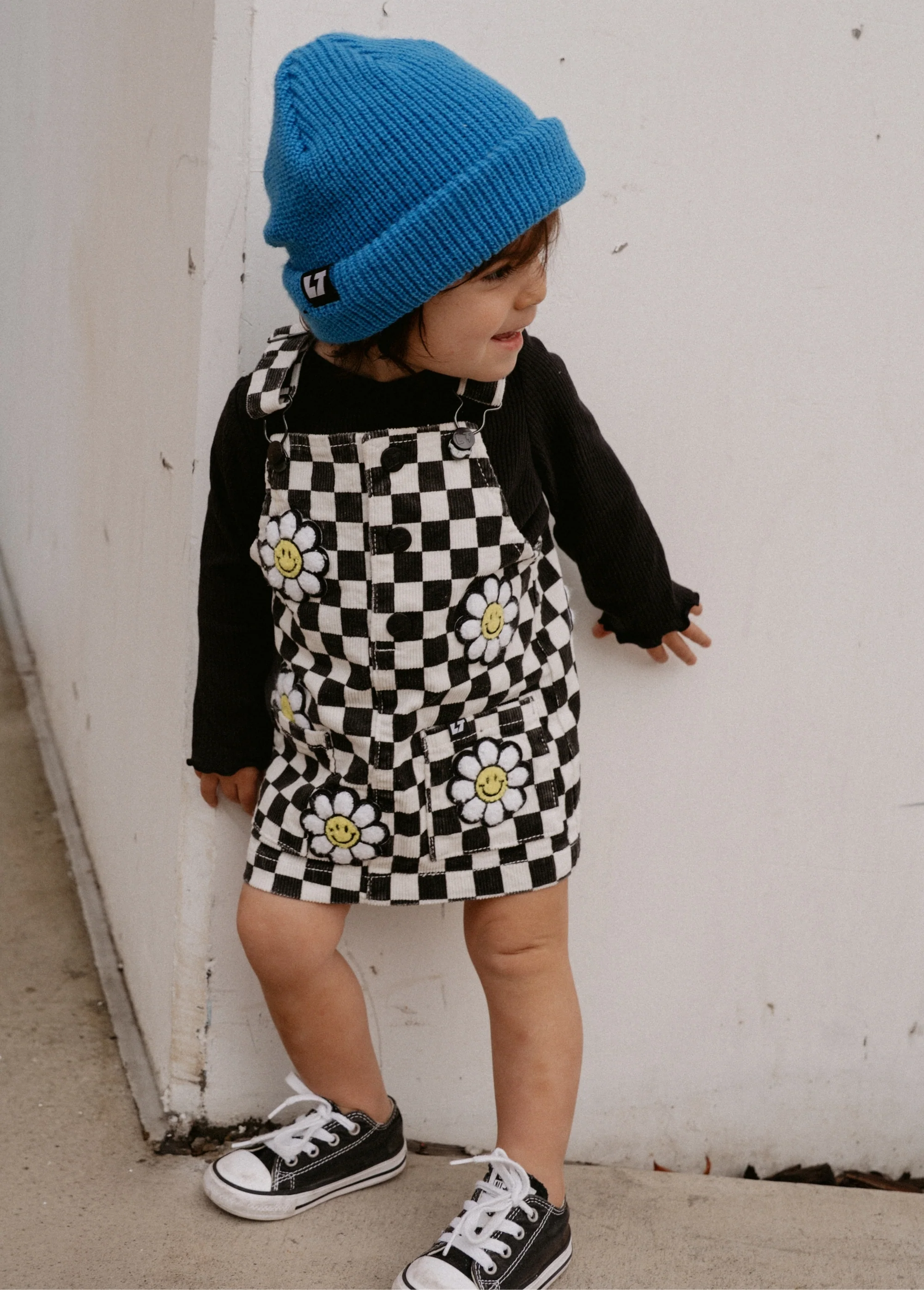 Little Bloomer Checker Corduroy Dress - Image 6