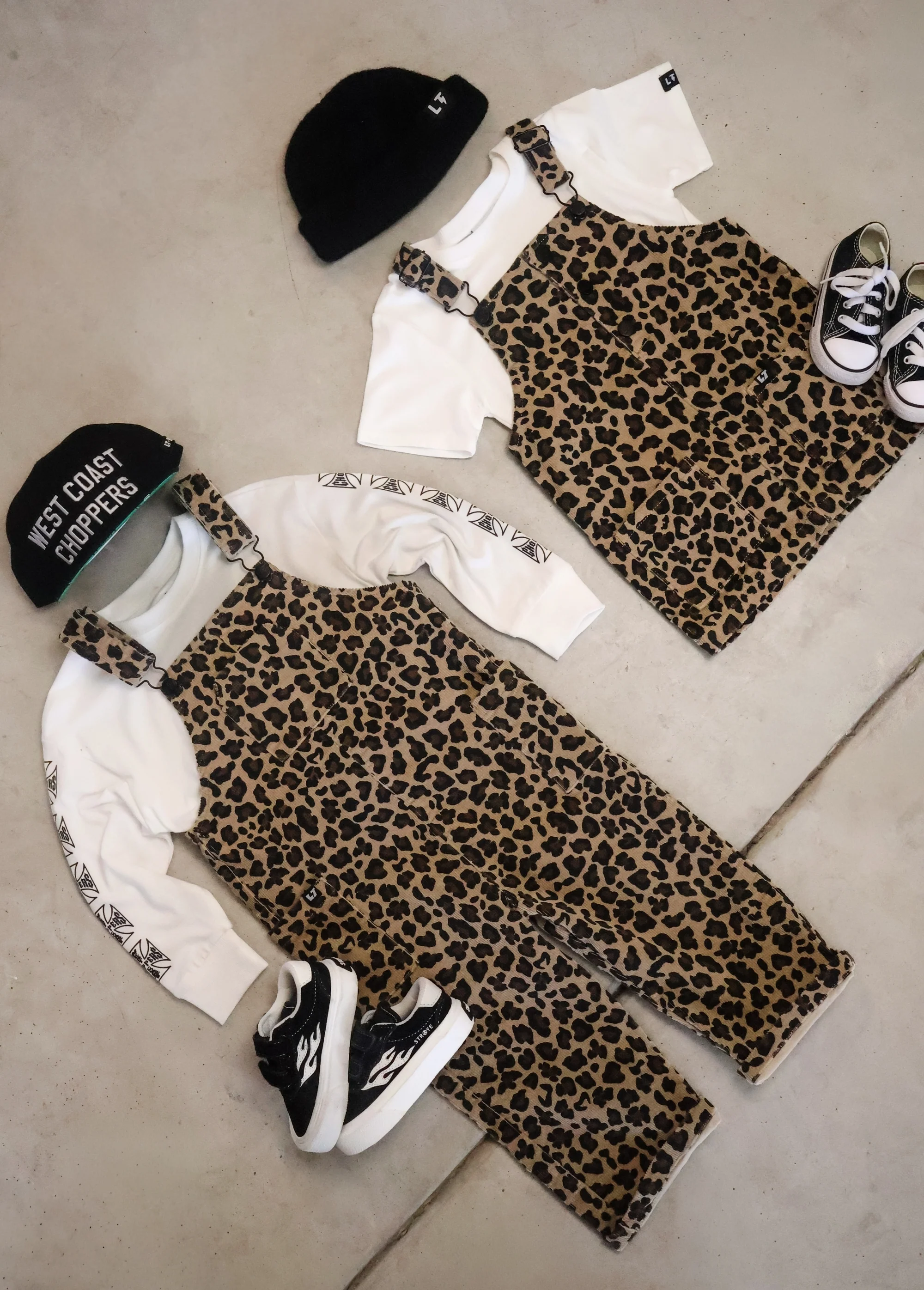 Little Bloomer Leopard Corduroy Dress - Image 3