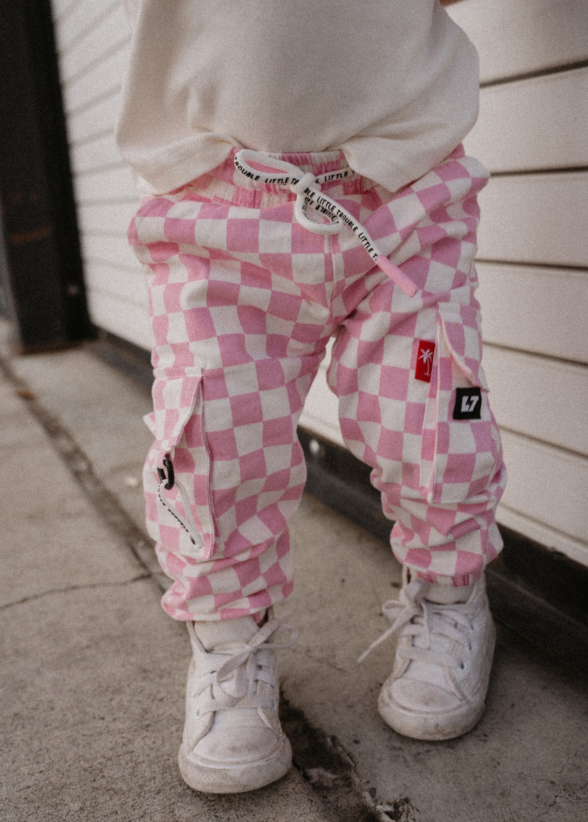 Pink Checker Cargos - Image 3