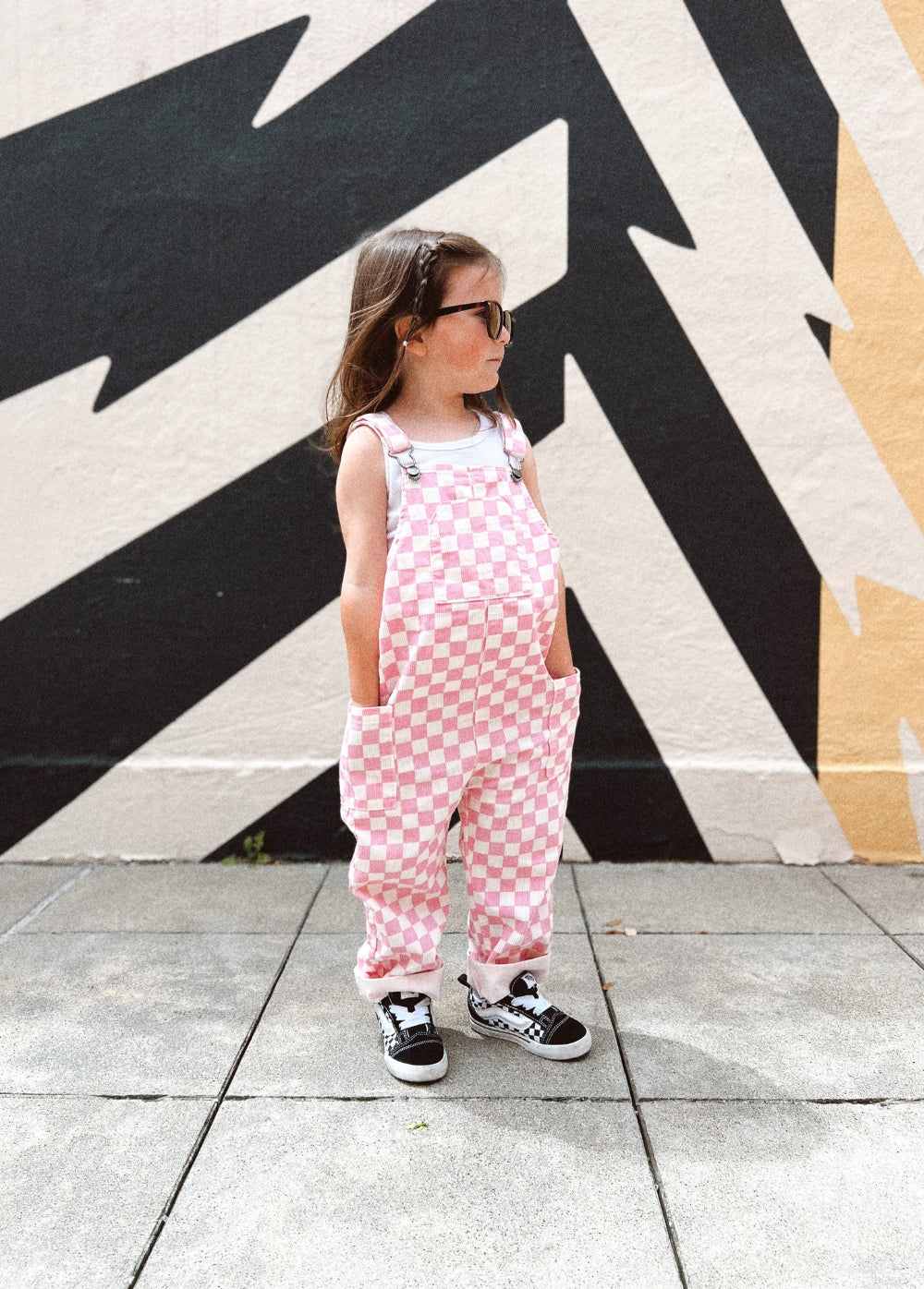 Pink Checkered Overalls - Image 7