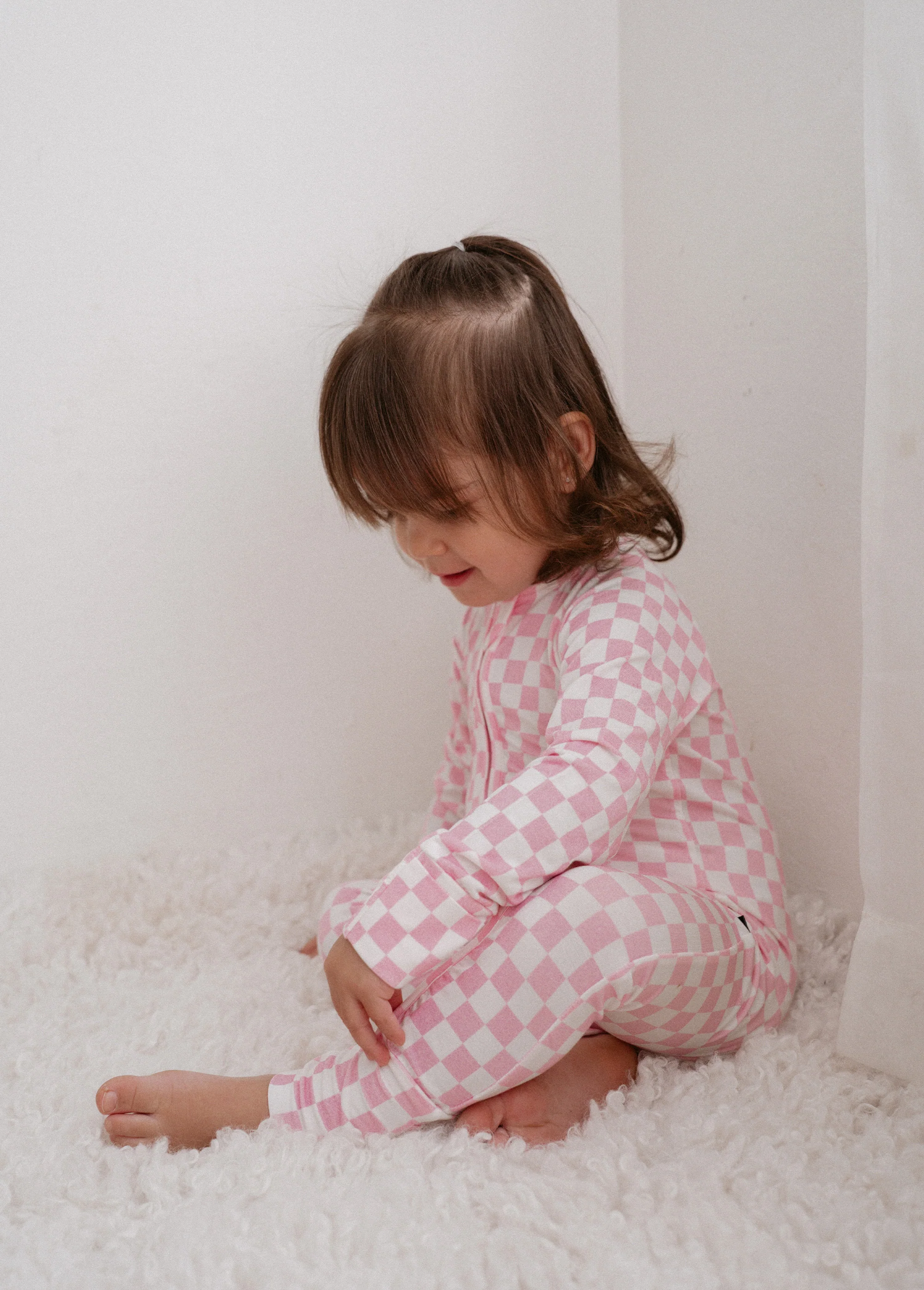 Pink Checkered Bamboo Jammies - Image 5