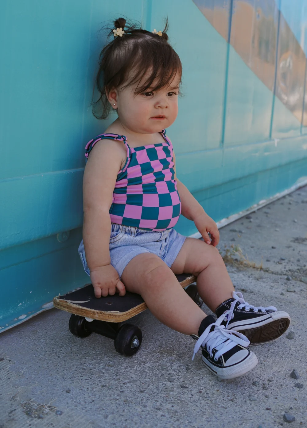 Pink Punch Checkered One Piece - Image 4