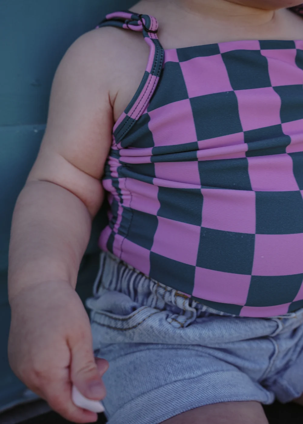 Pink Punch Checkered One Piece - Image 5