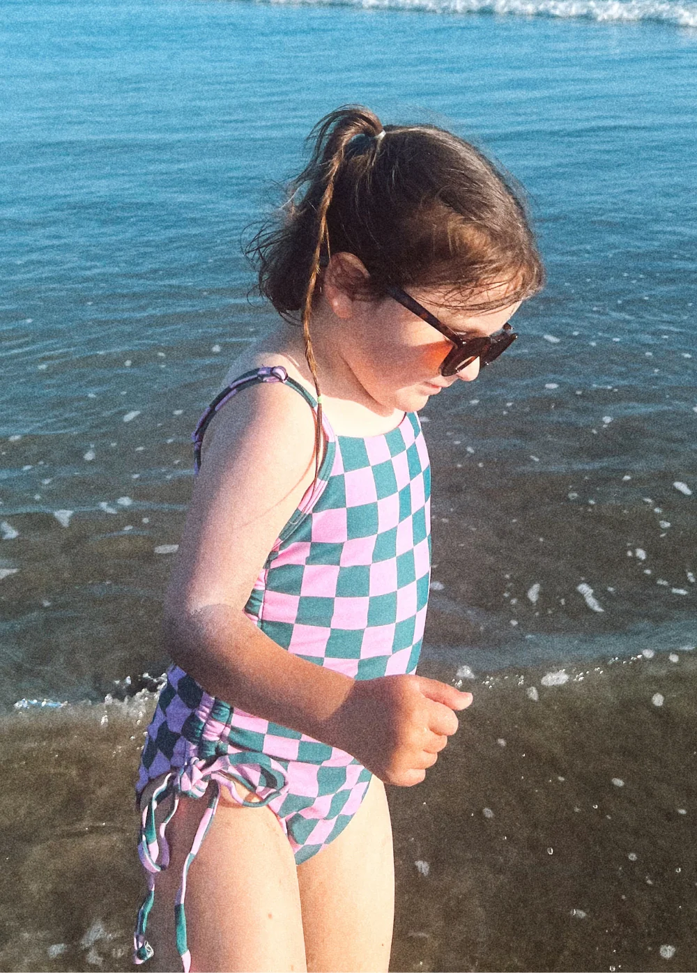 Pink Punch Checkered One Piece - Image 6