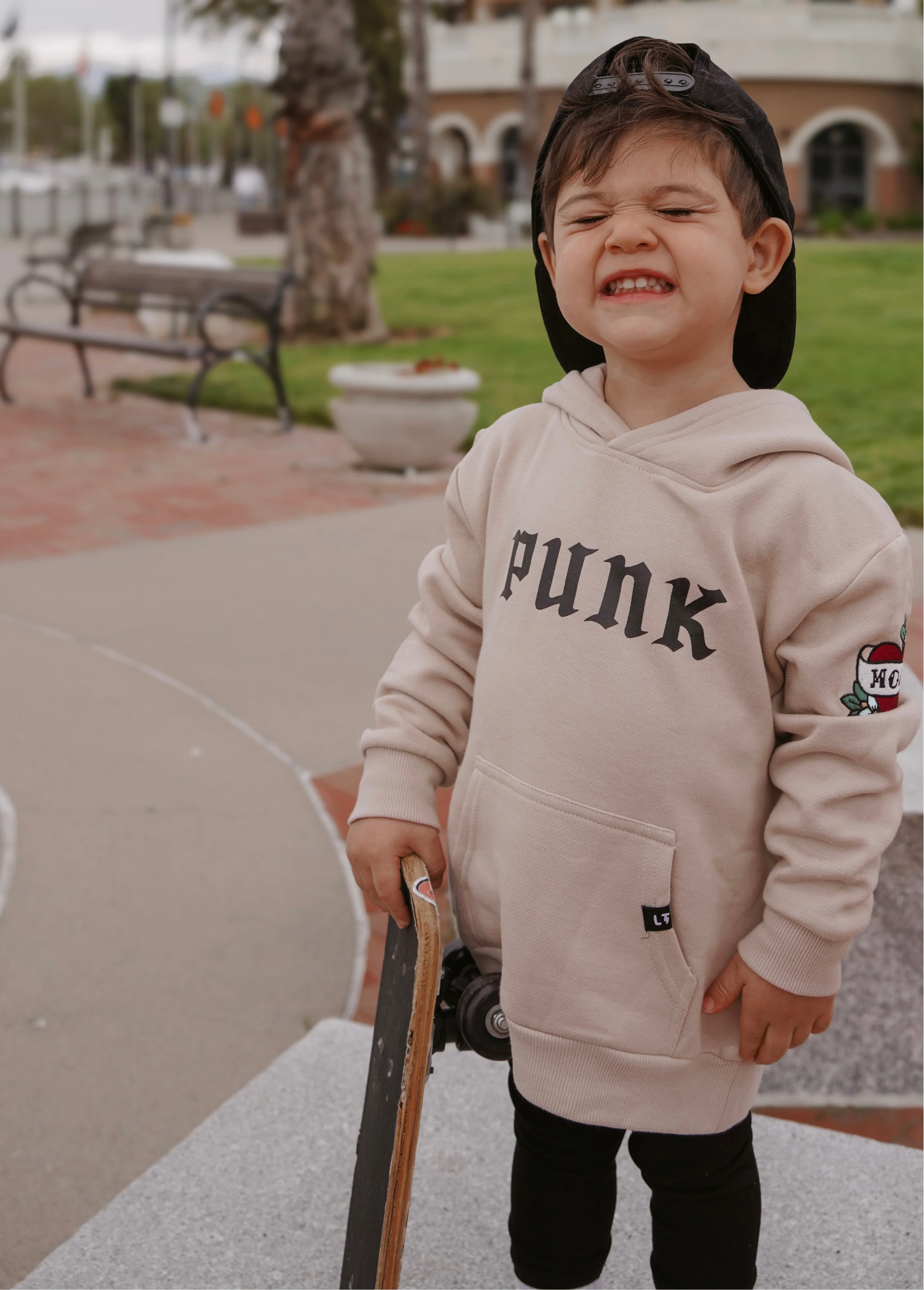 PUNK Hoodie Brown - Image 6