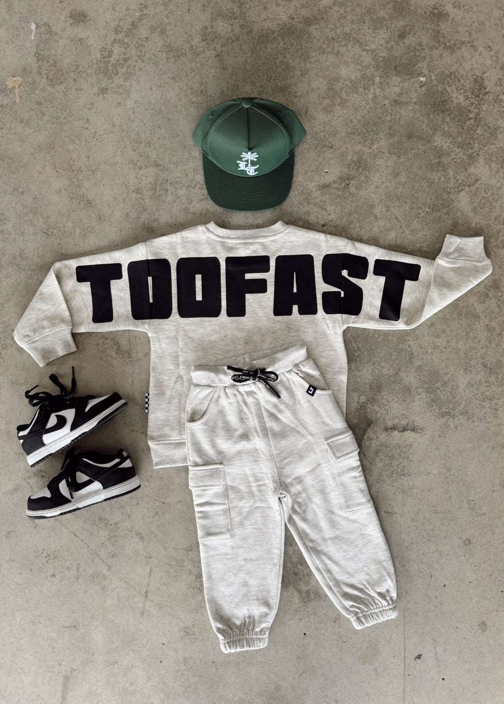 Too Fast Crewneck Heather Grey - Image 3