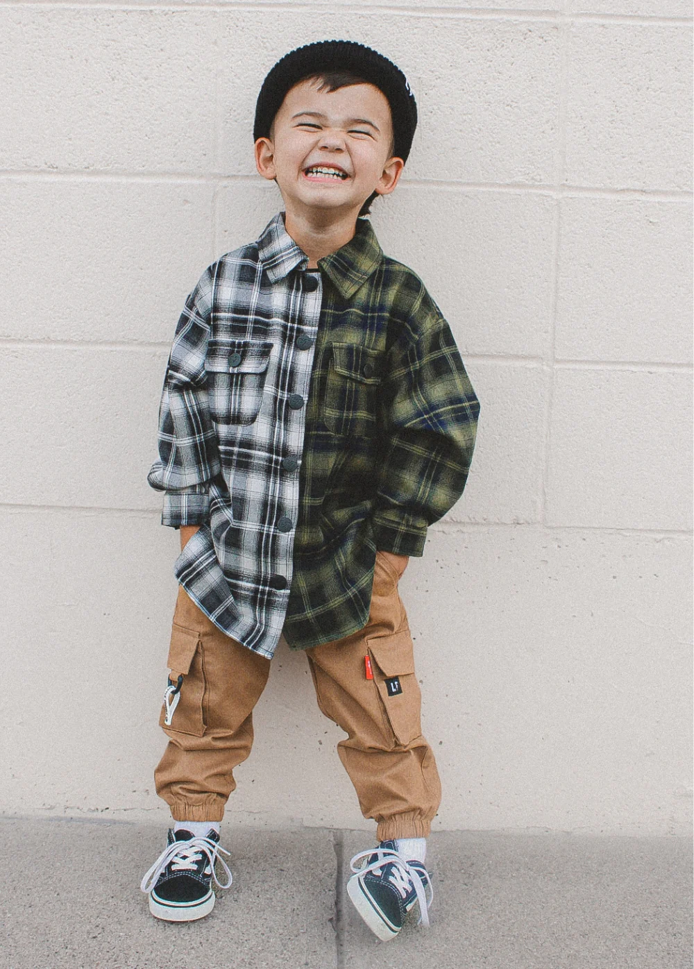 Two-Tone Flannel Black/Green - Image 3