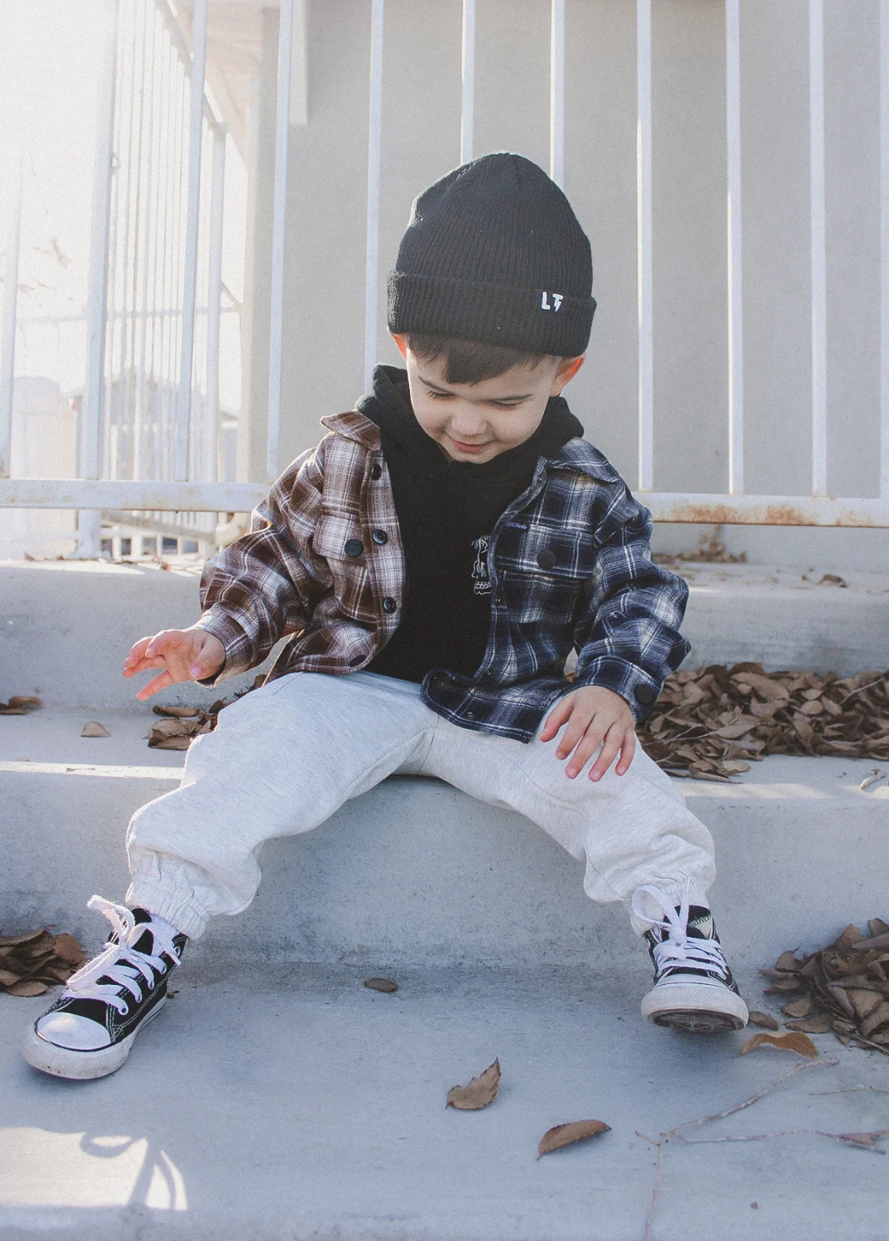 Two-Tone Flannel Navy/Brown - Image 7
