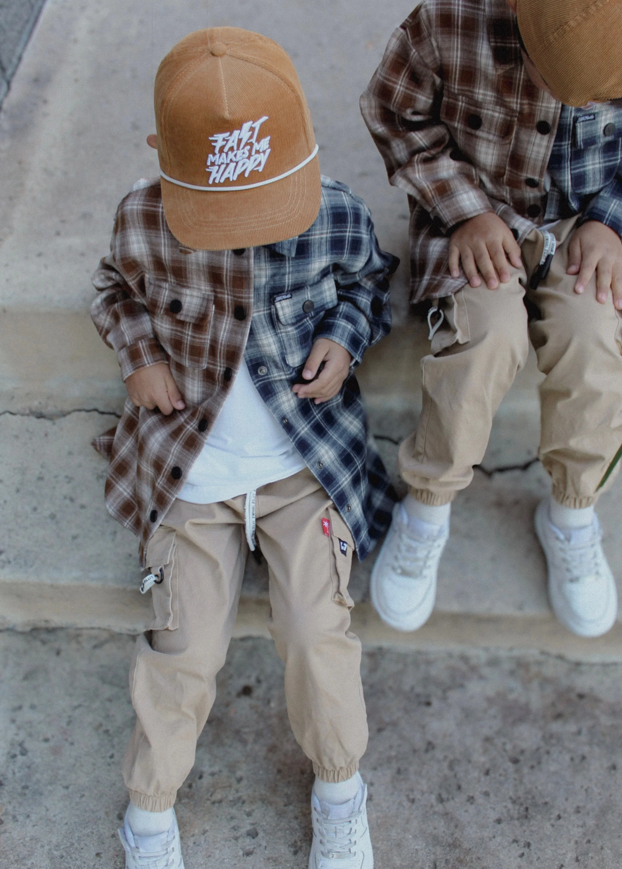 Two-Tone Flannel Navy/Brown - Image 8